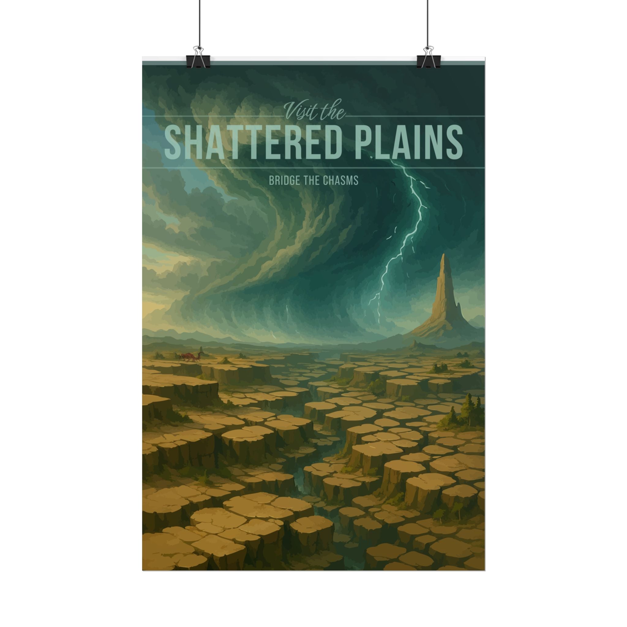 Shattered Plains Travel Poster