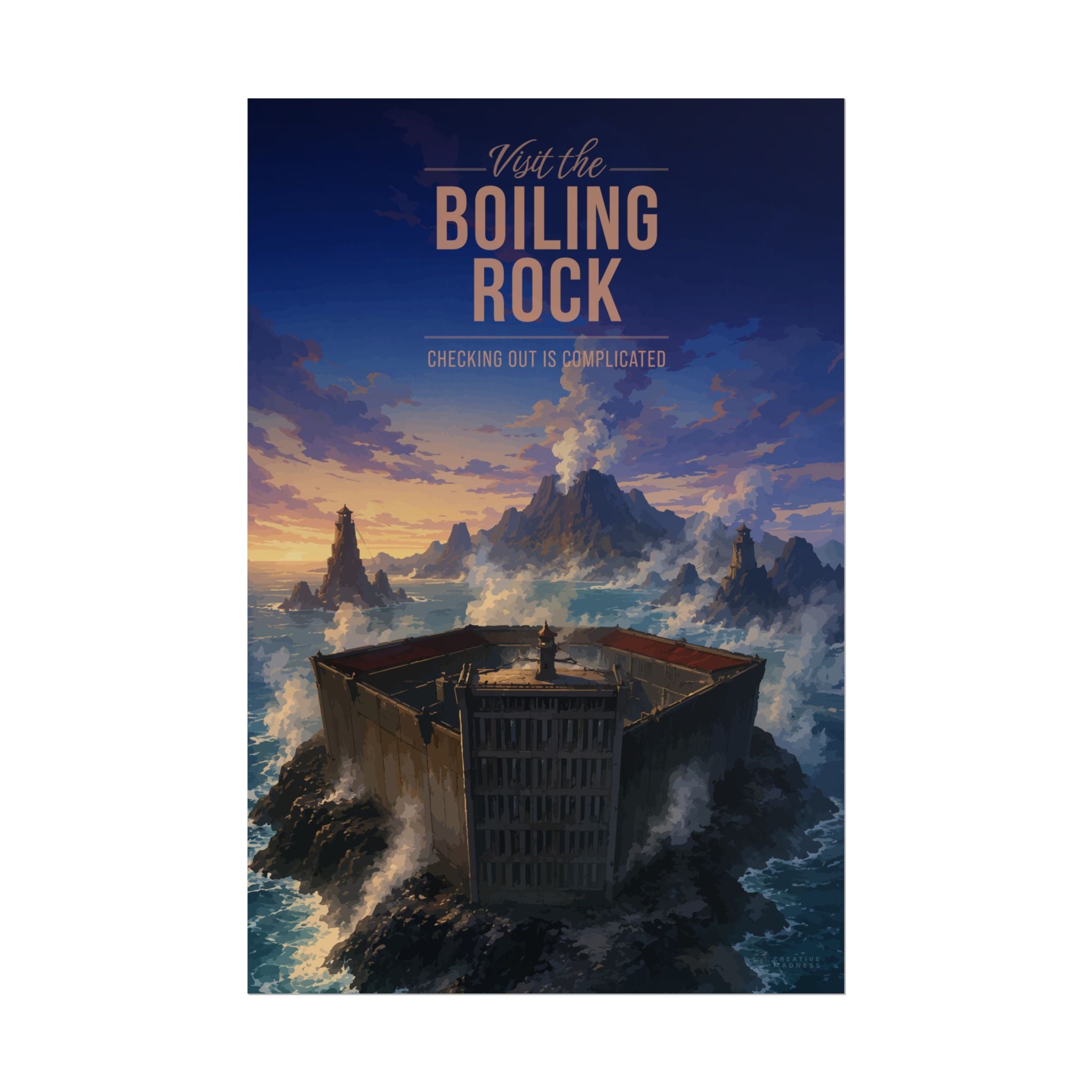 Boiling Rock Travel Poster