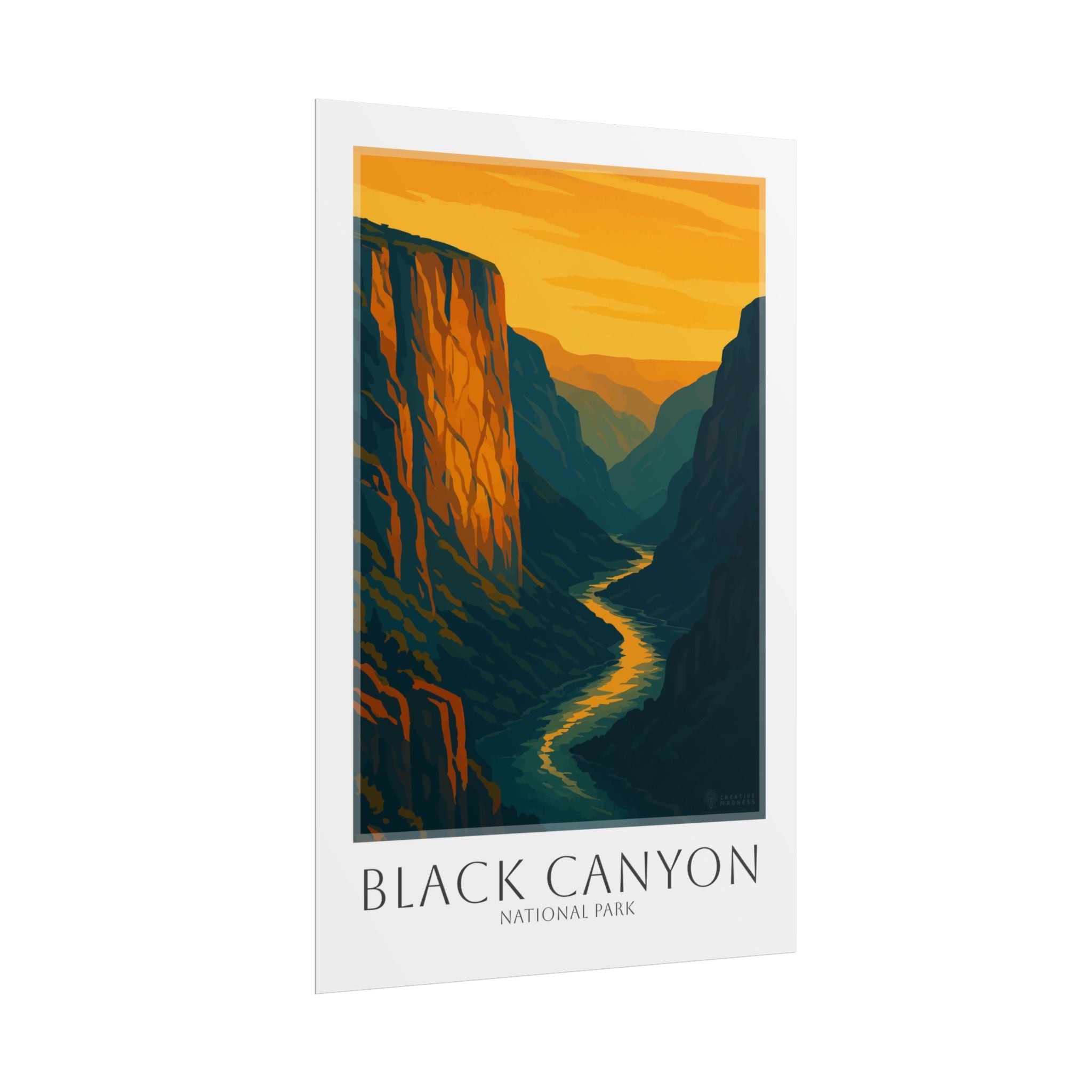 BLACK CANYON * Travel Poster * National Park Wall Art
