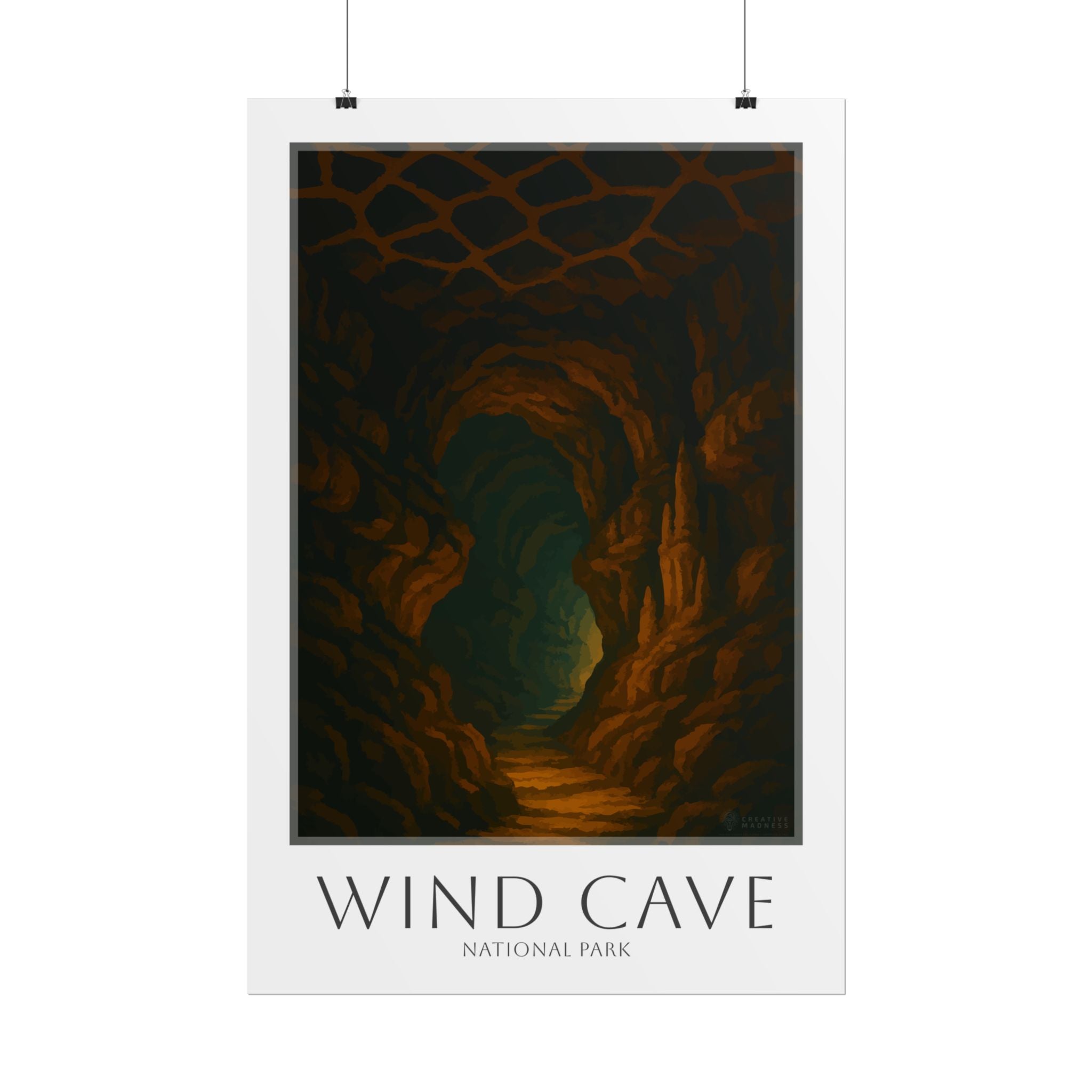 WIND CAVE  * Travel Poster * National Park Wall Art