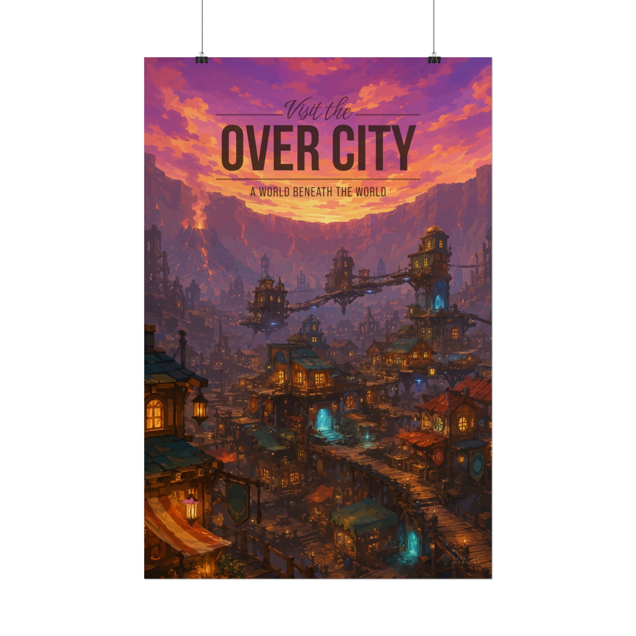 Over City Travel Poster