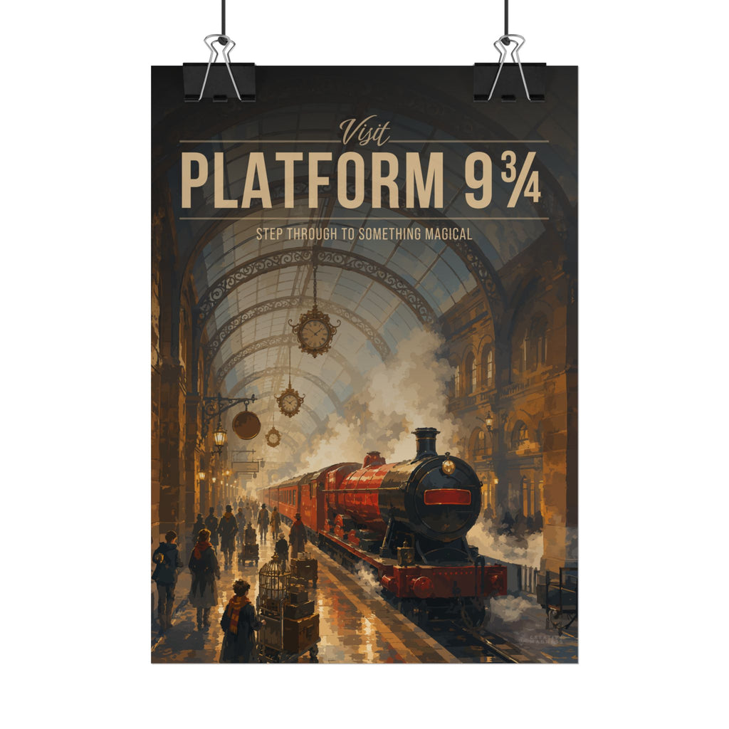 Platform 9-34 Travel Poster