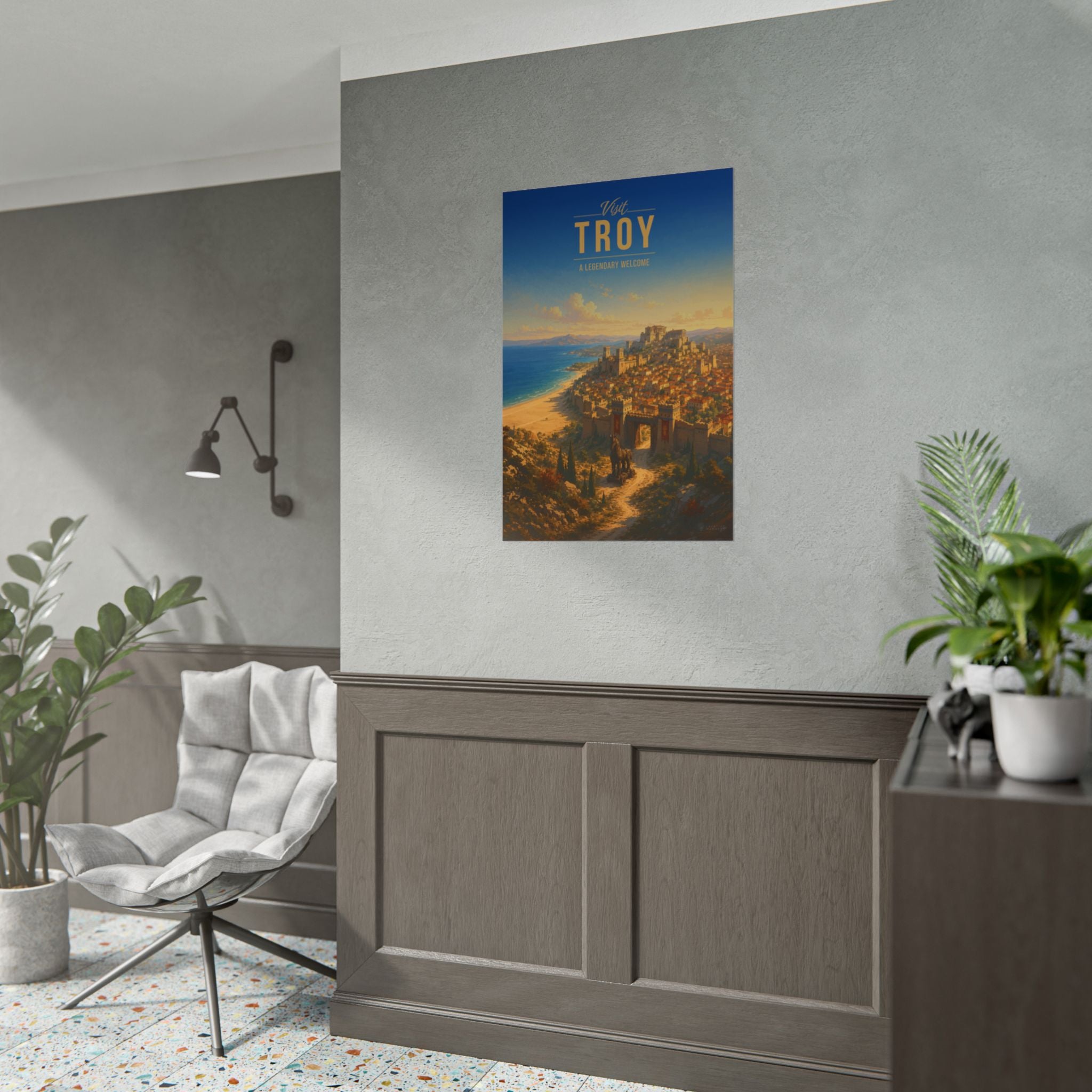 Troy Travel Poster
