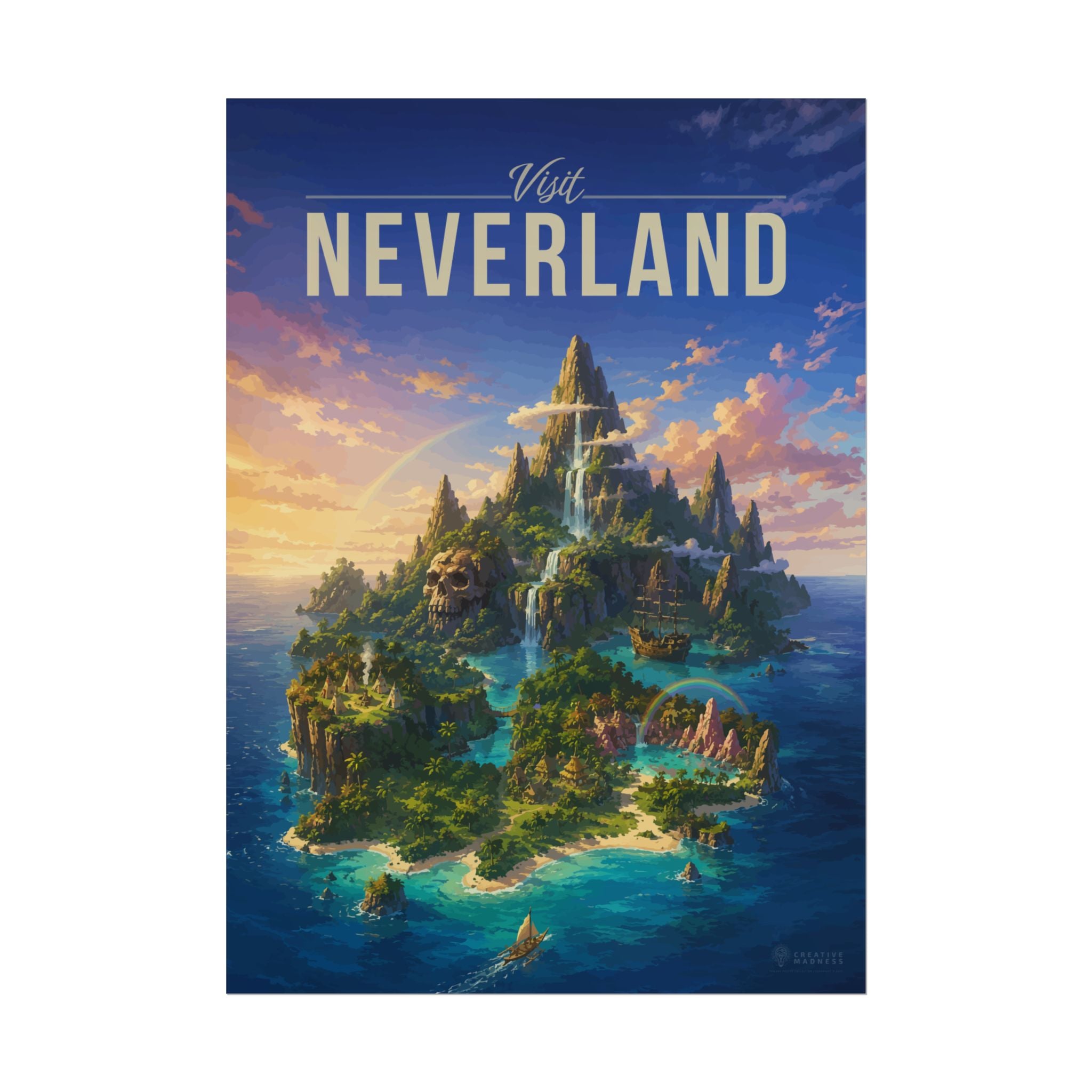 Neverland Travel Poster