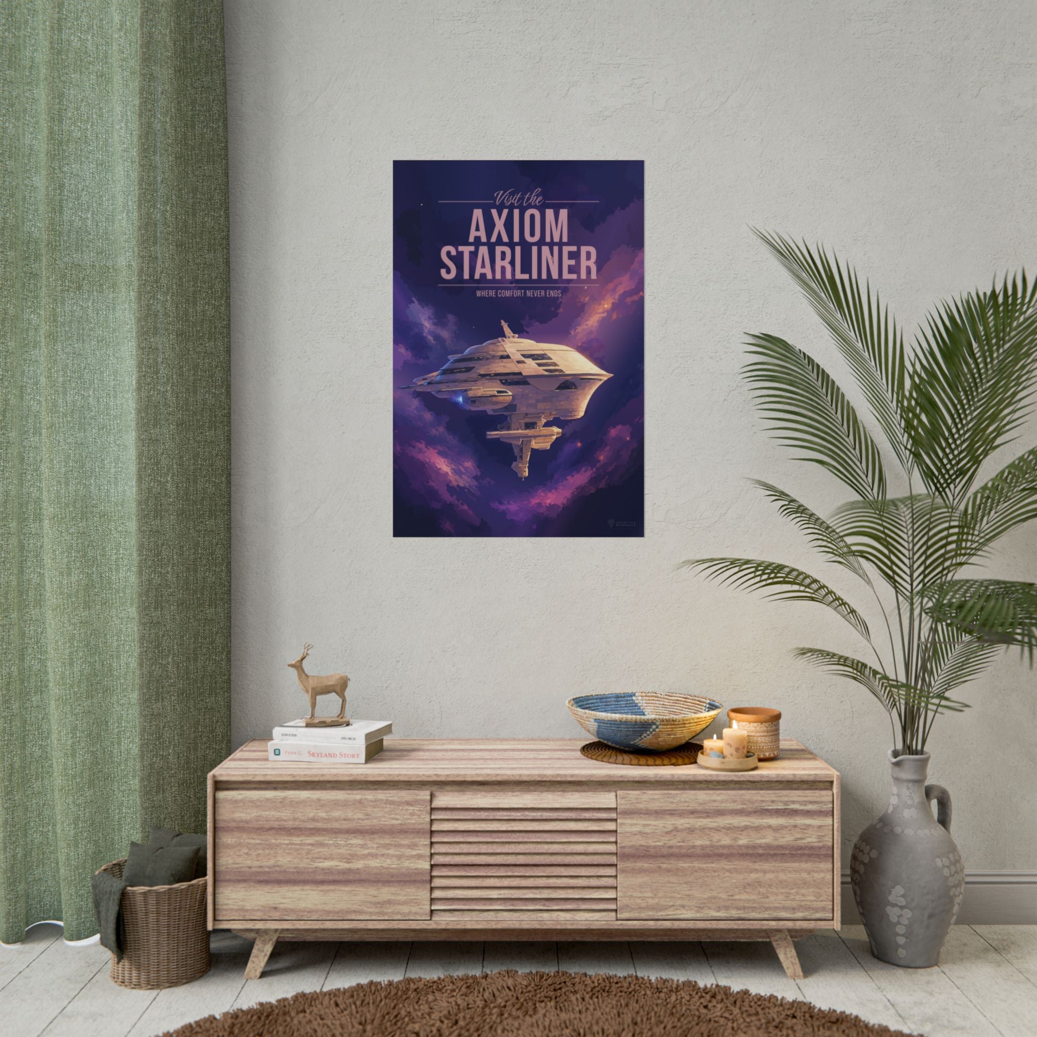 Axiom Starliner Travel Poster