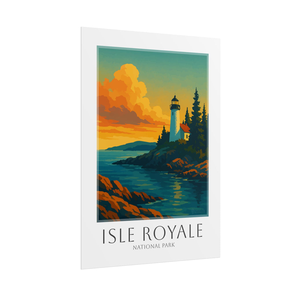 ISLE ROYALE * Travel Poster * National Park Wall Art