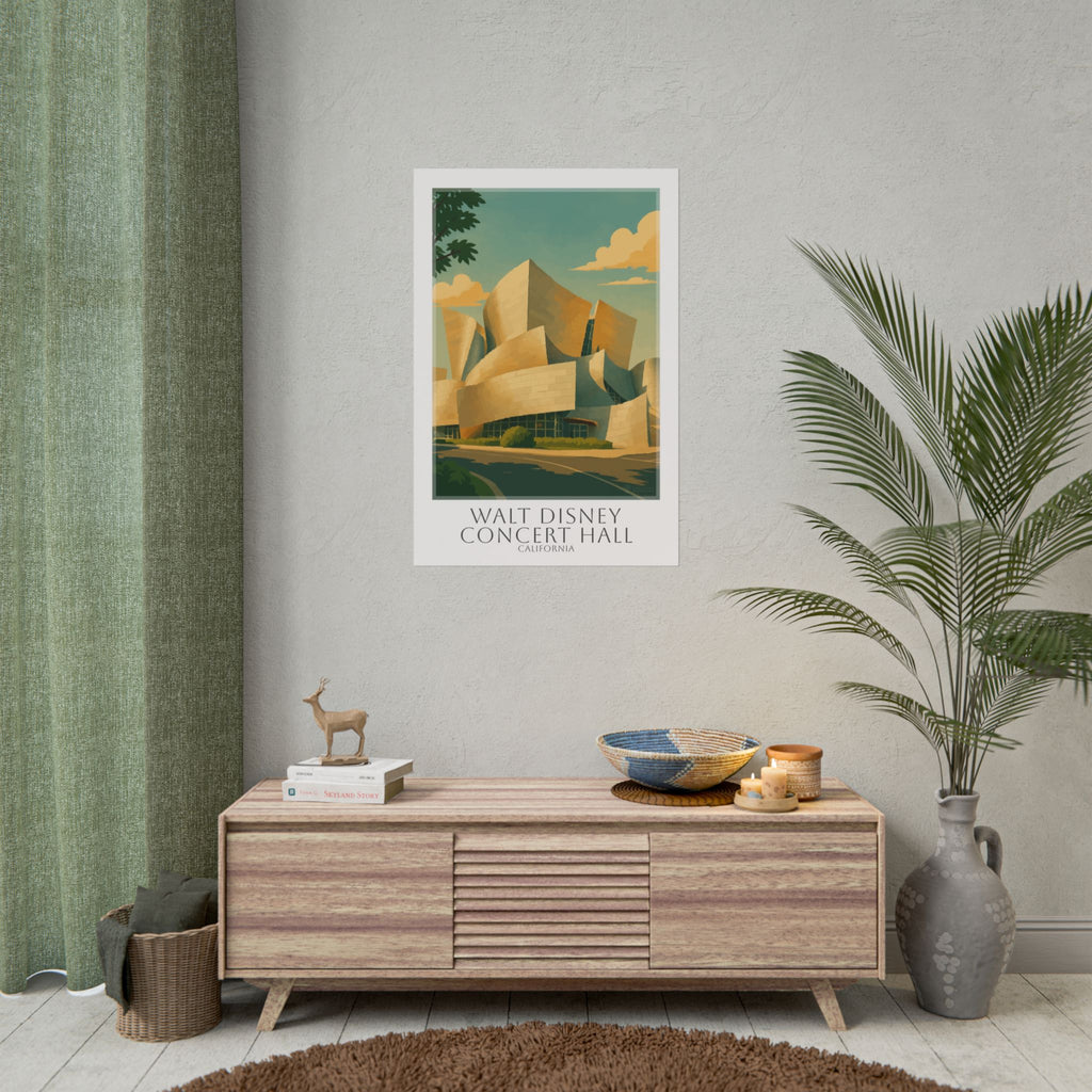 Walt Disney Concert Hall Travel Poster