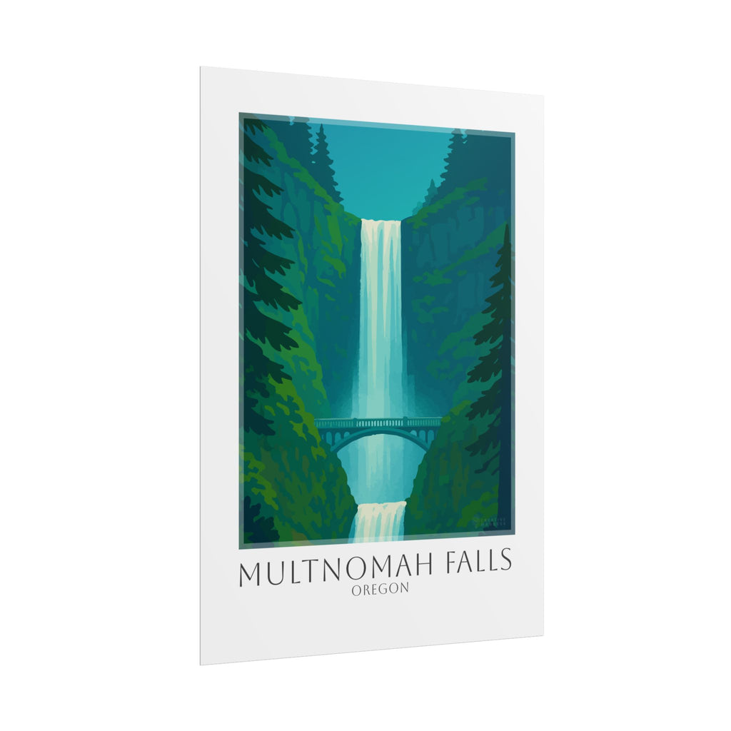Multnomah Falls Travel Poster