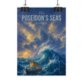 Poseidons Seas Travel Poster