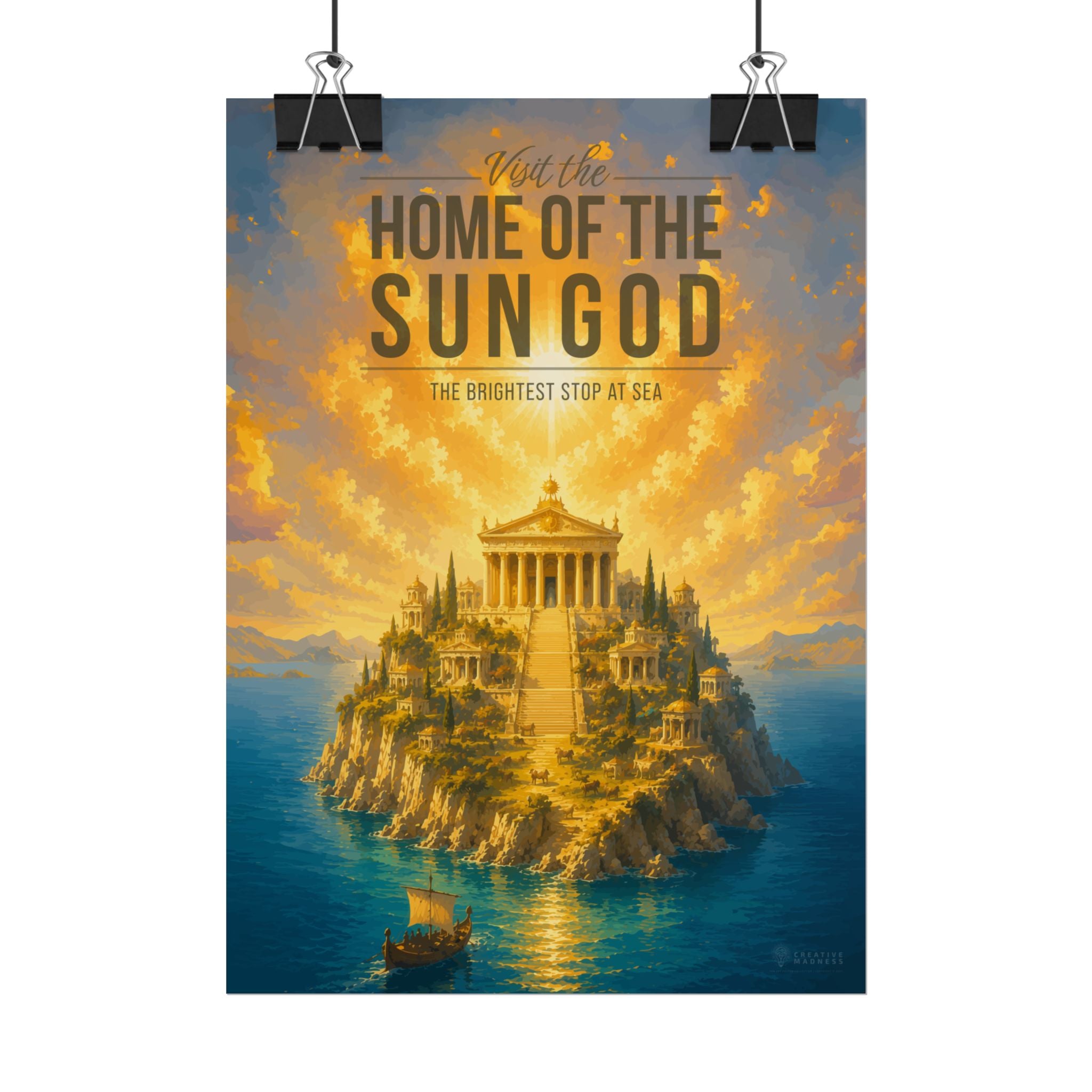 Home Of The Sun God Travel Poster