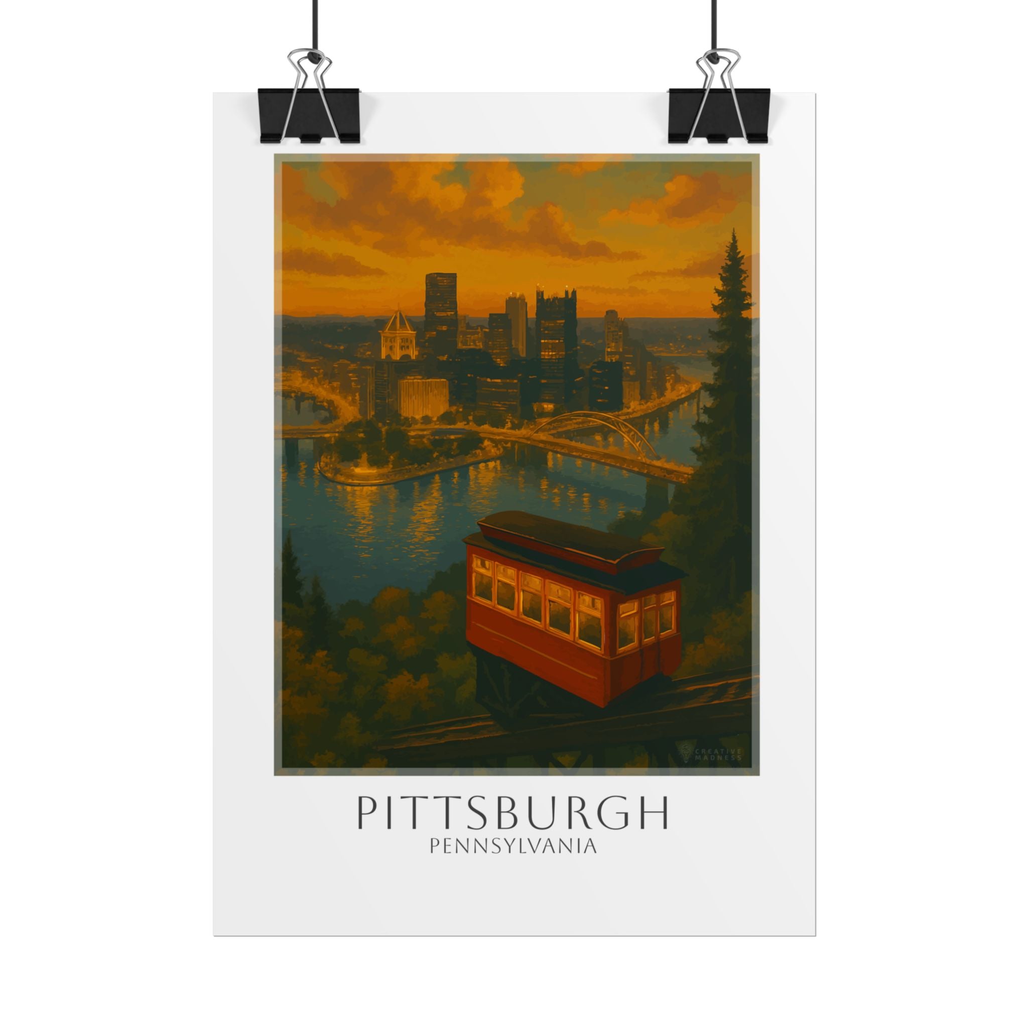 Pittsburgh Travel Poster