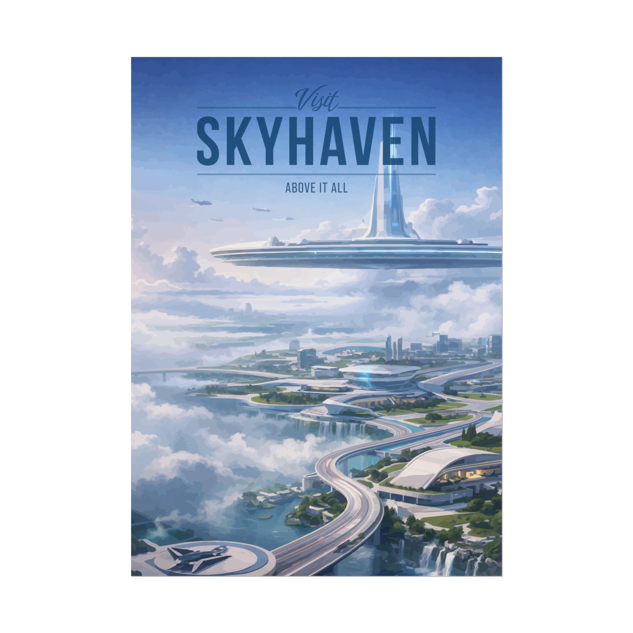 Skyhaven Travel Poster