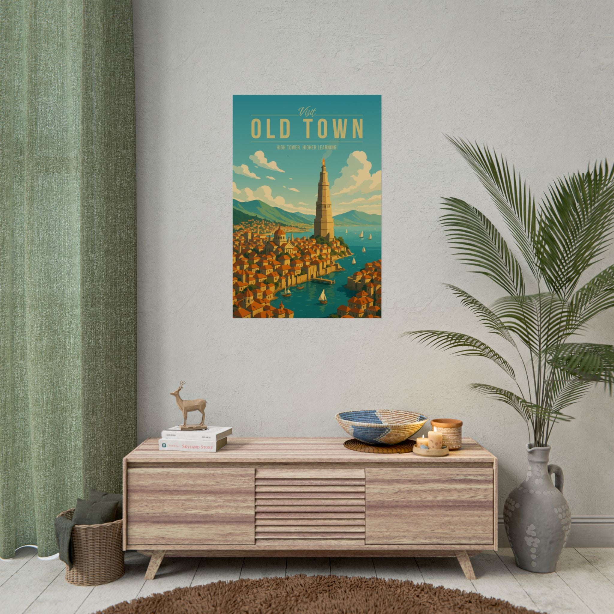 Old Town Travel Poster