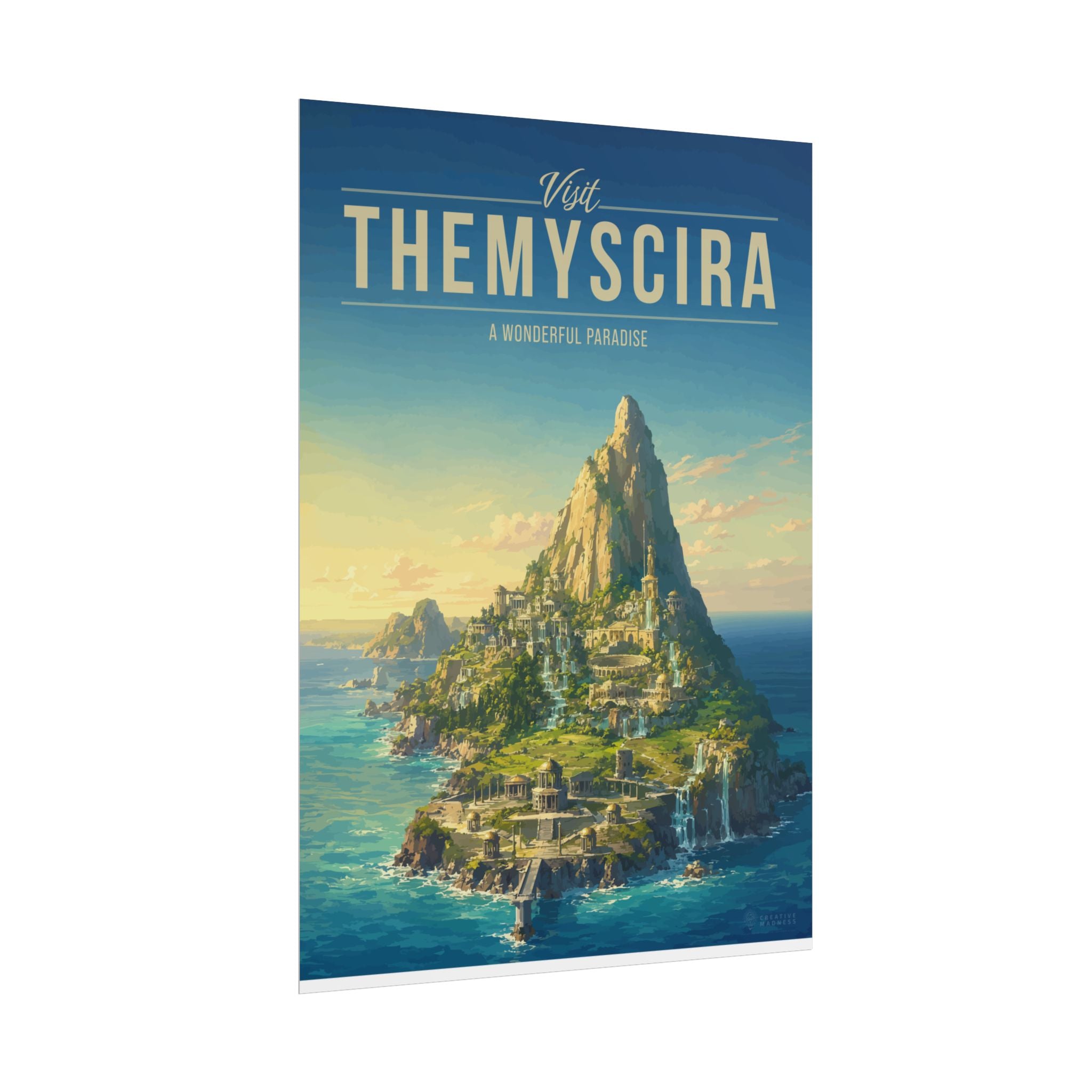 Themyscira Travel Poster