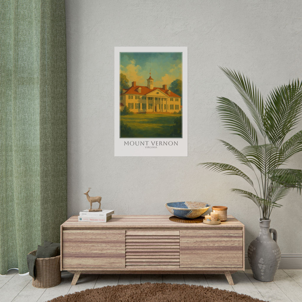 Mount Vernon Travel Poster