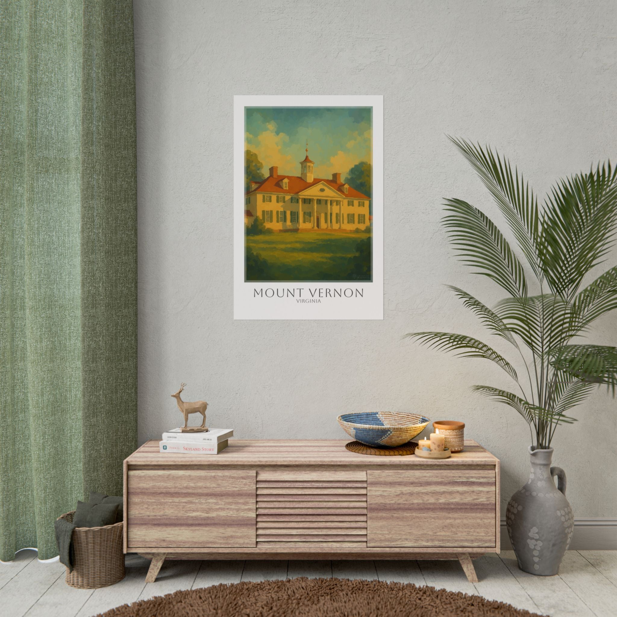 Mount Vernon Travel Poster