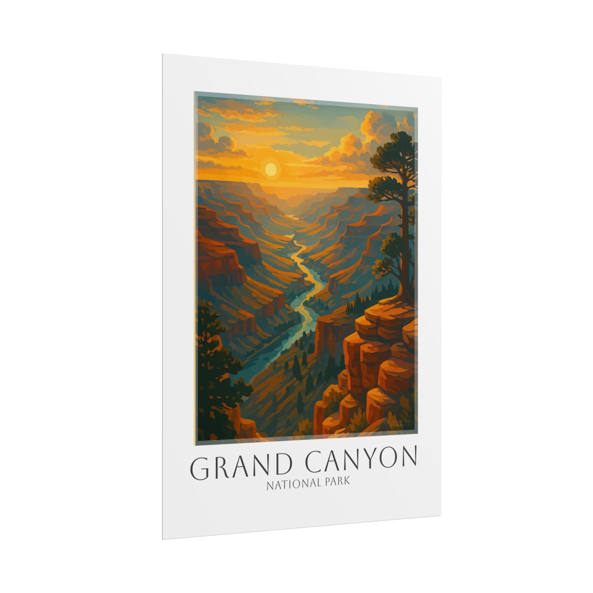 GRAND CANYON  * Travel Poster * National Park Wall Art
