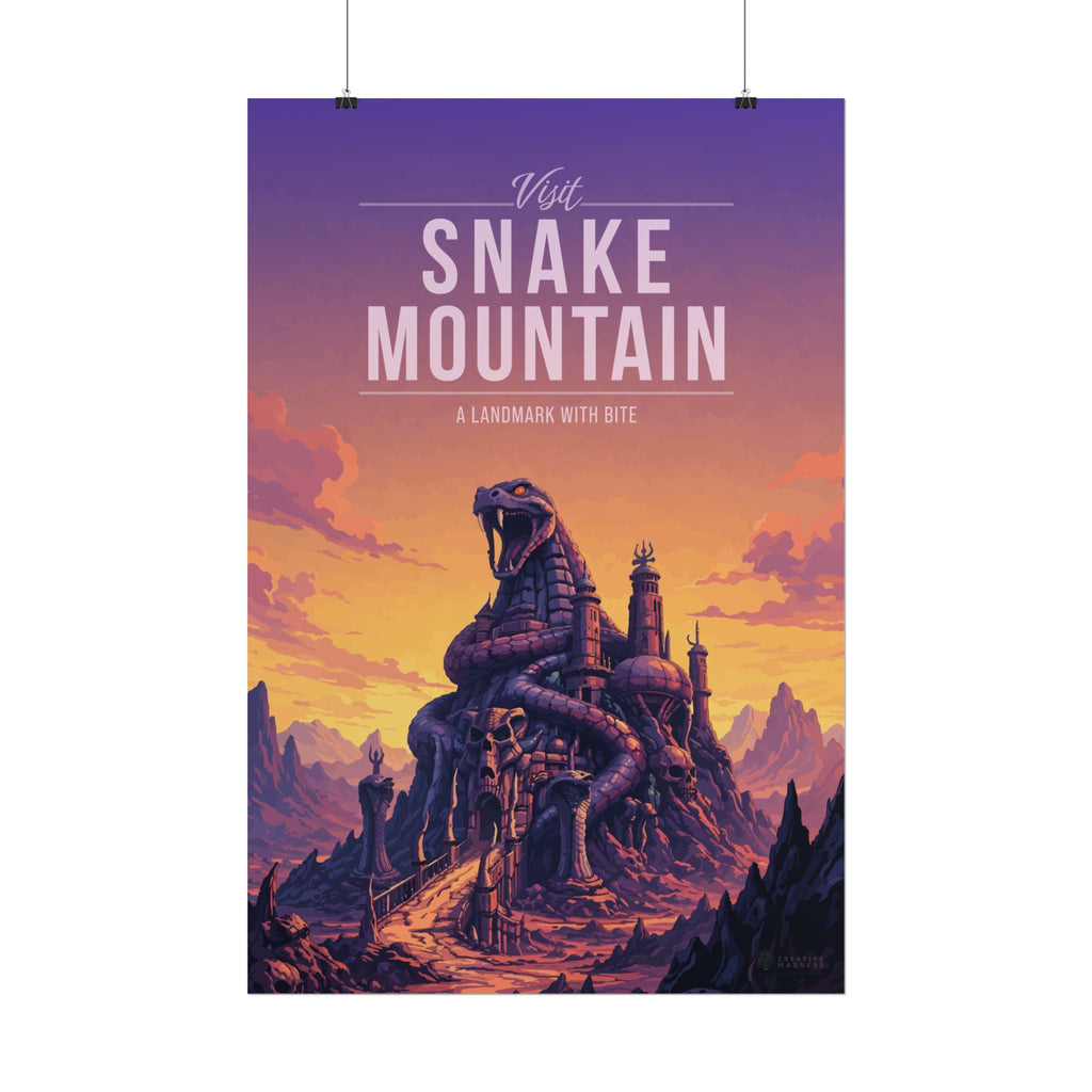 Snake Mountain Travel Poster