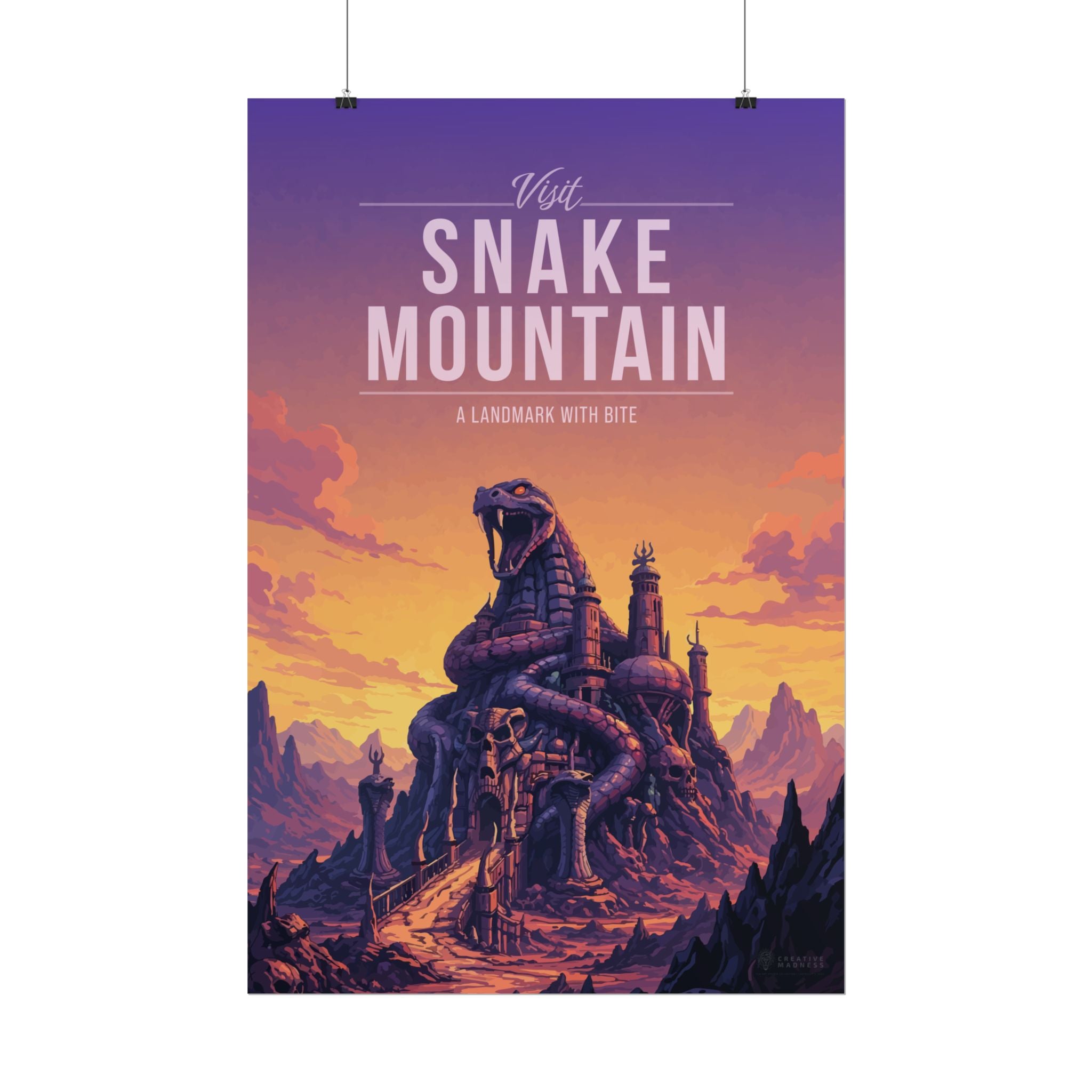 Snake Mountain Travel Poster