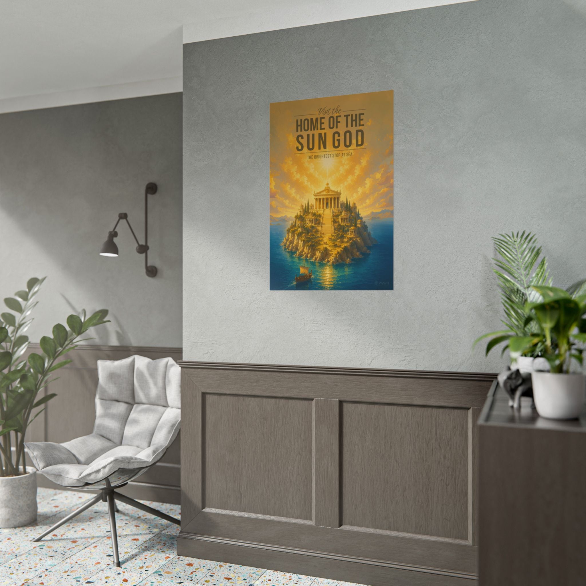 Home Of The Sun God Travel Poster