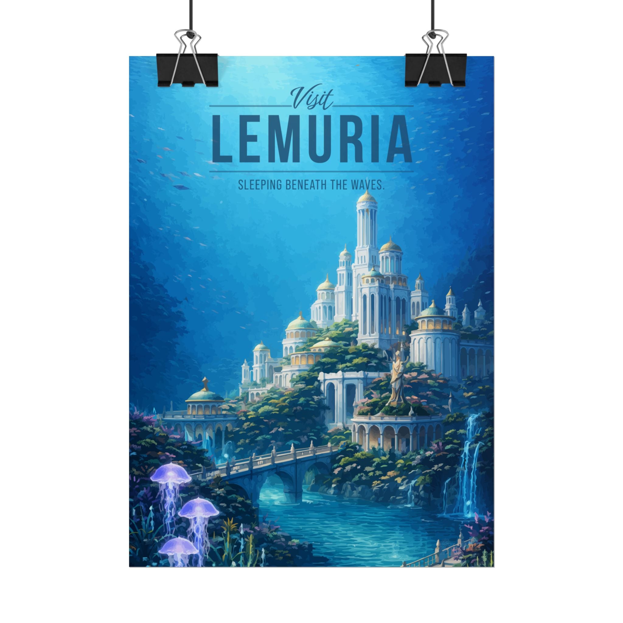 Lemuria Travel Poster