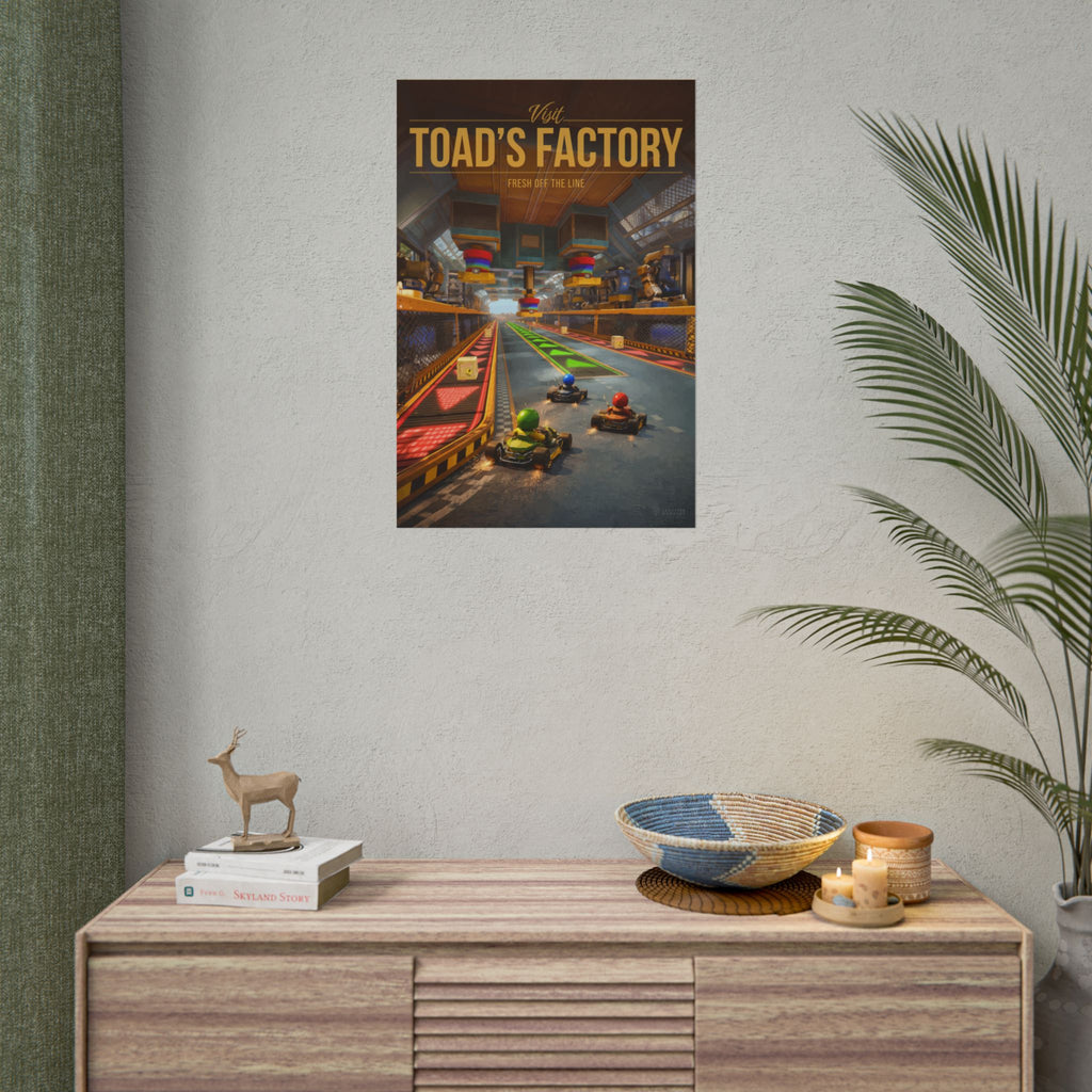 Toad Factory Travel Poster