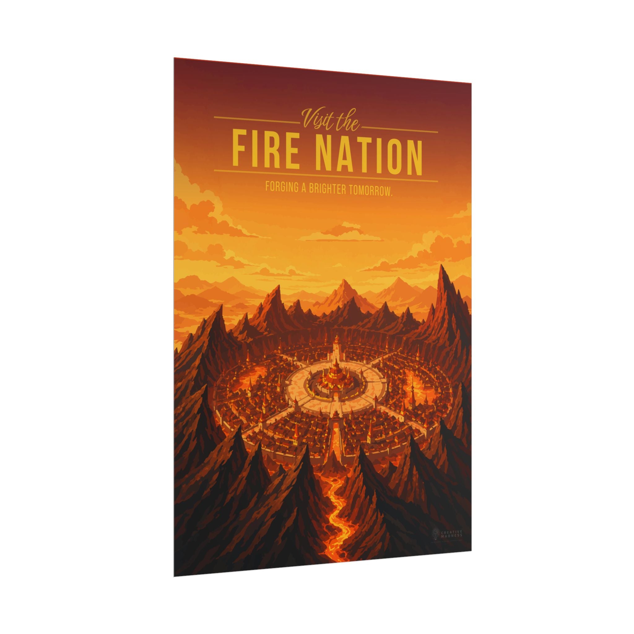 Fire Kingdom Travel Poster