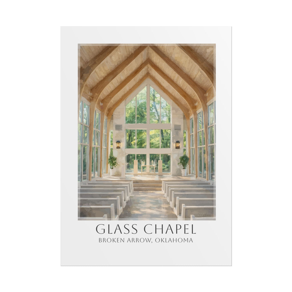 Glass Chapel Travel Poster