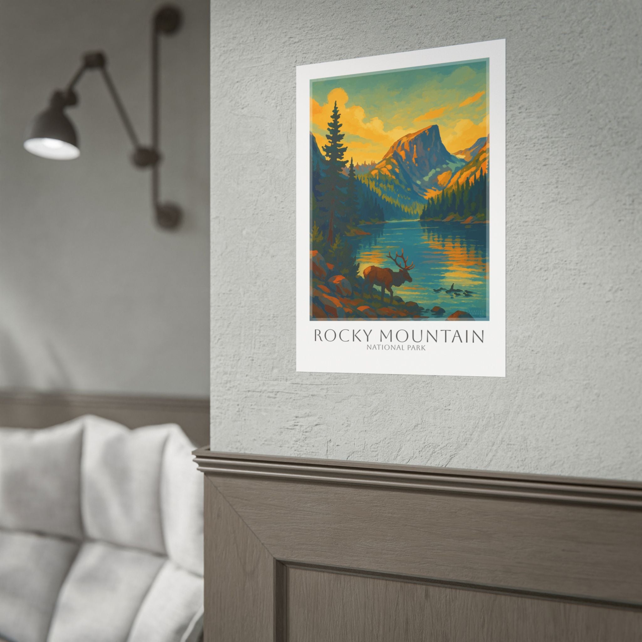 Rocky Mountains Travel Poster