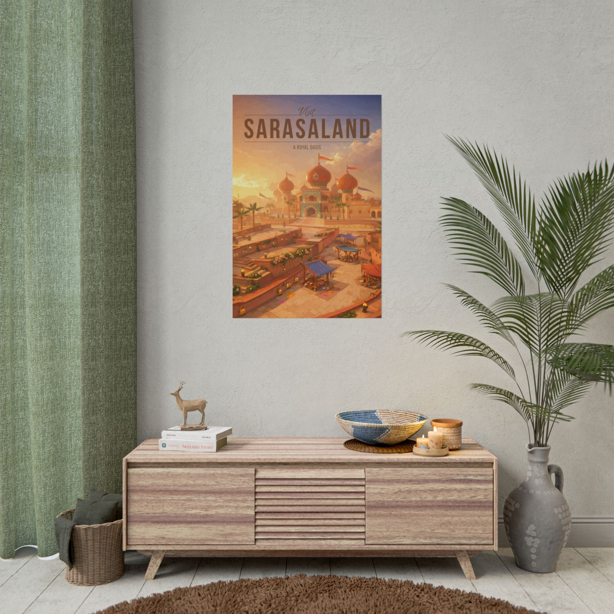 Sarasaland Travel Poster
