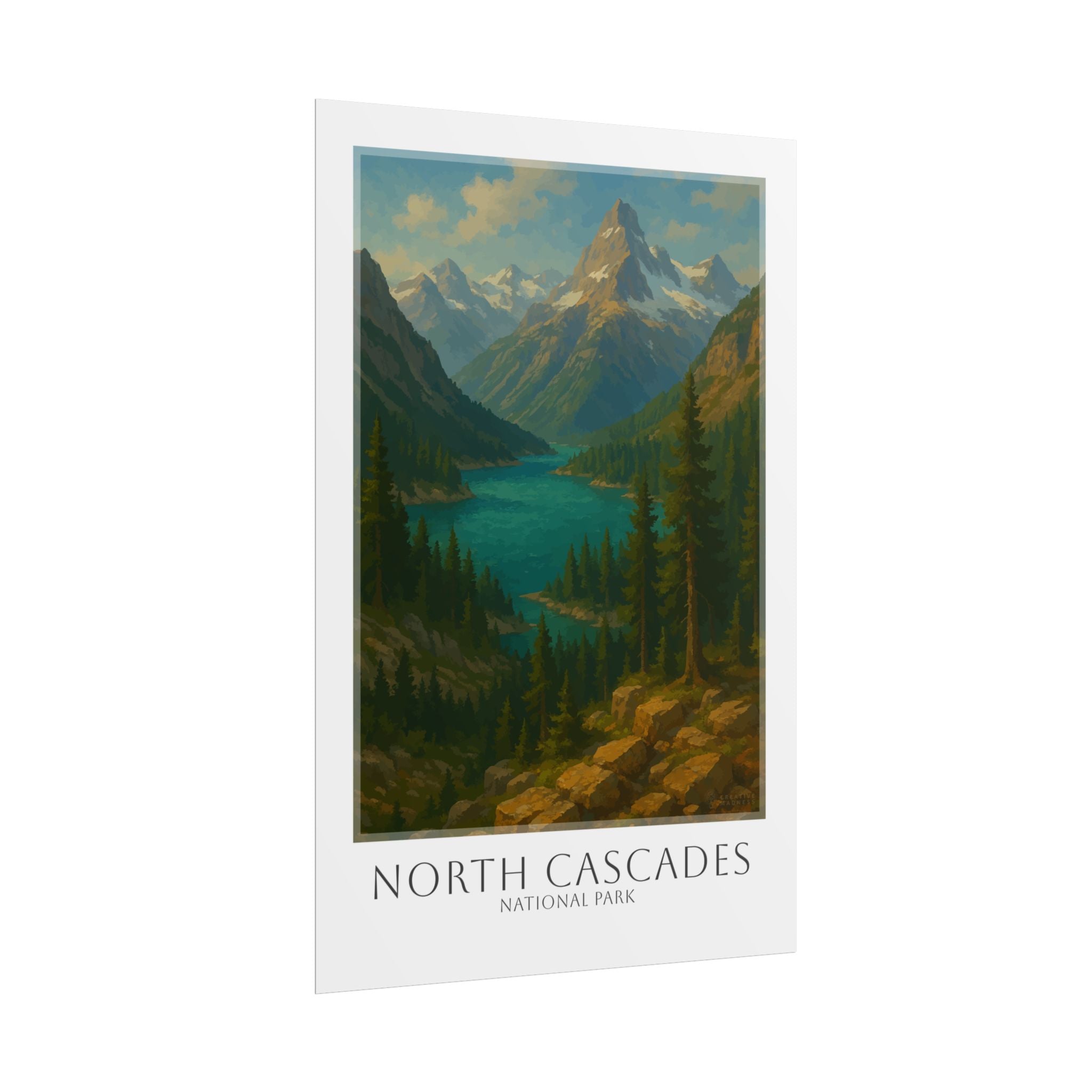 NORTH CASCADES * Travel Poster * National Park Wall Art