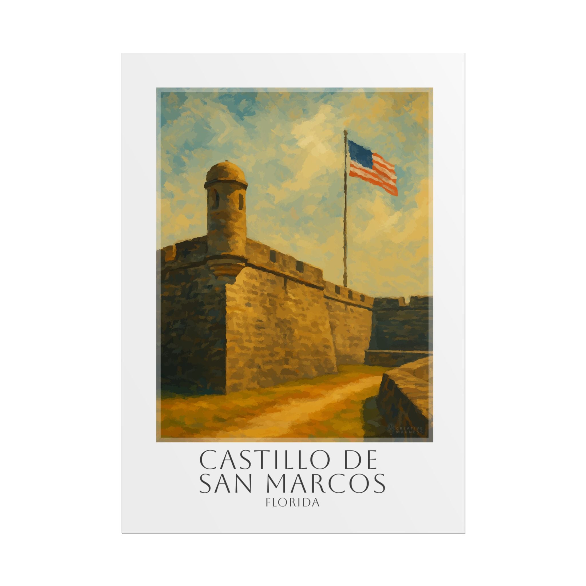 Castillo De San Marcos Travel Poster