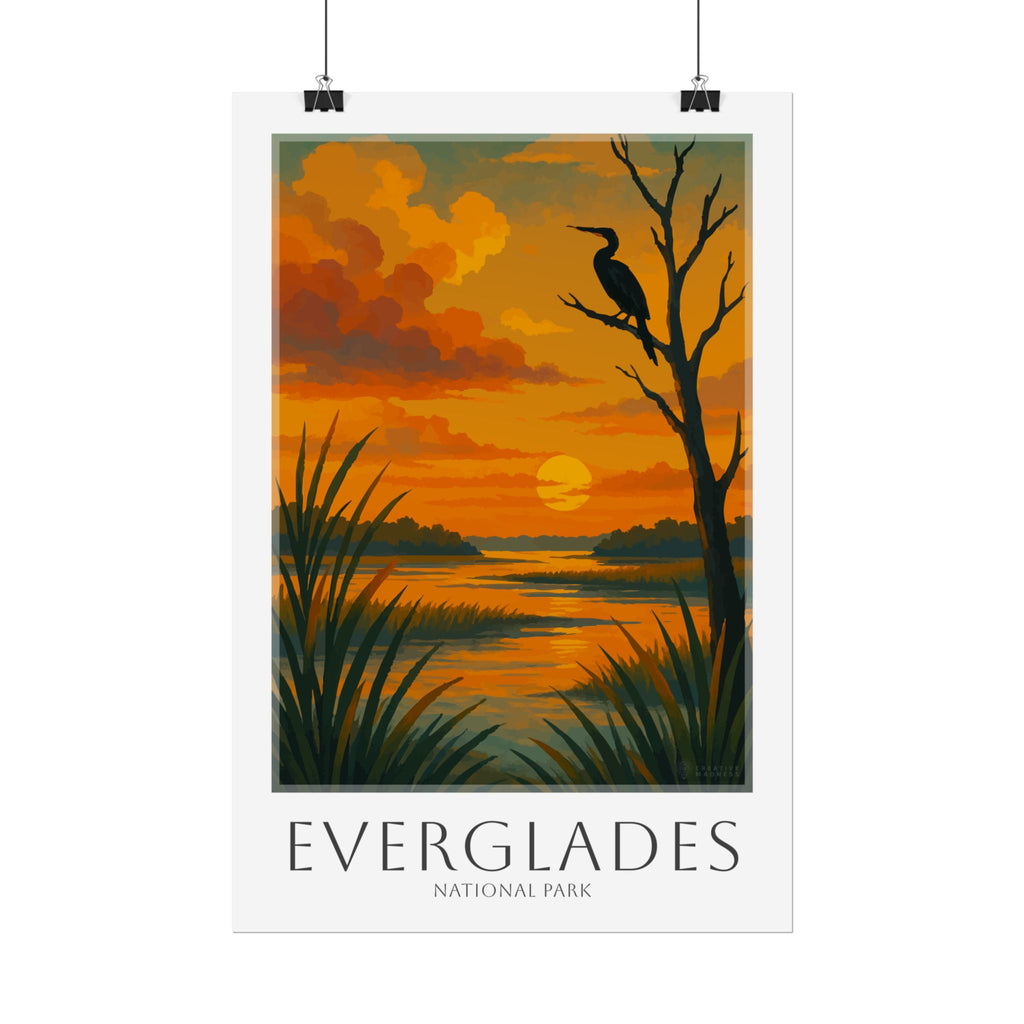 EVERGLADES * Travel Poster * National Park Wall Art