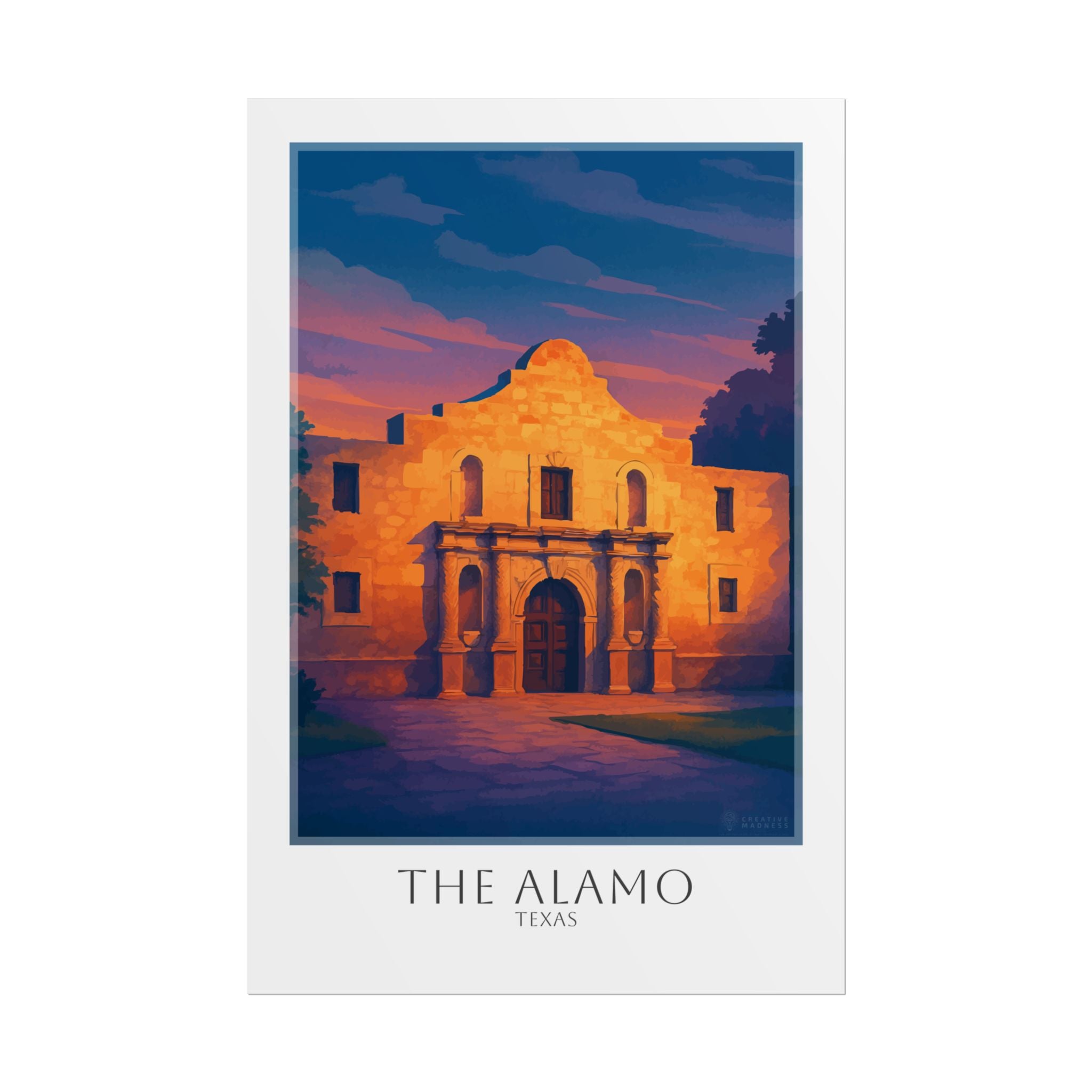 The Alamo Travel Poster