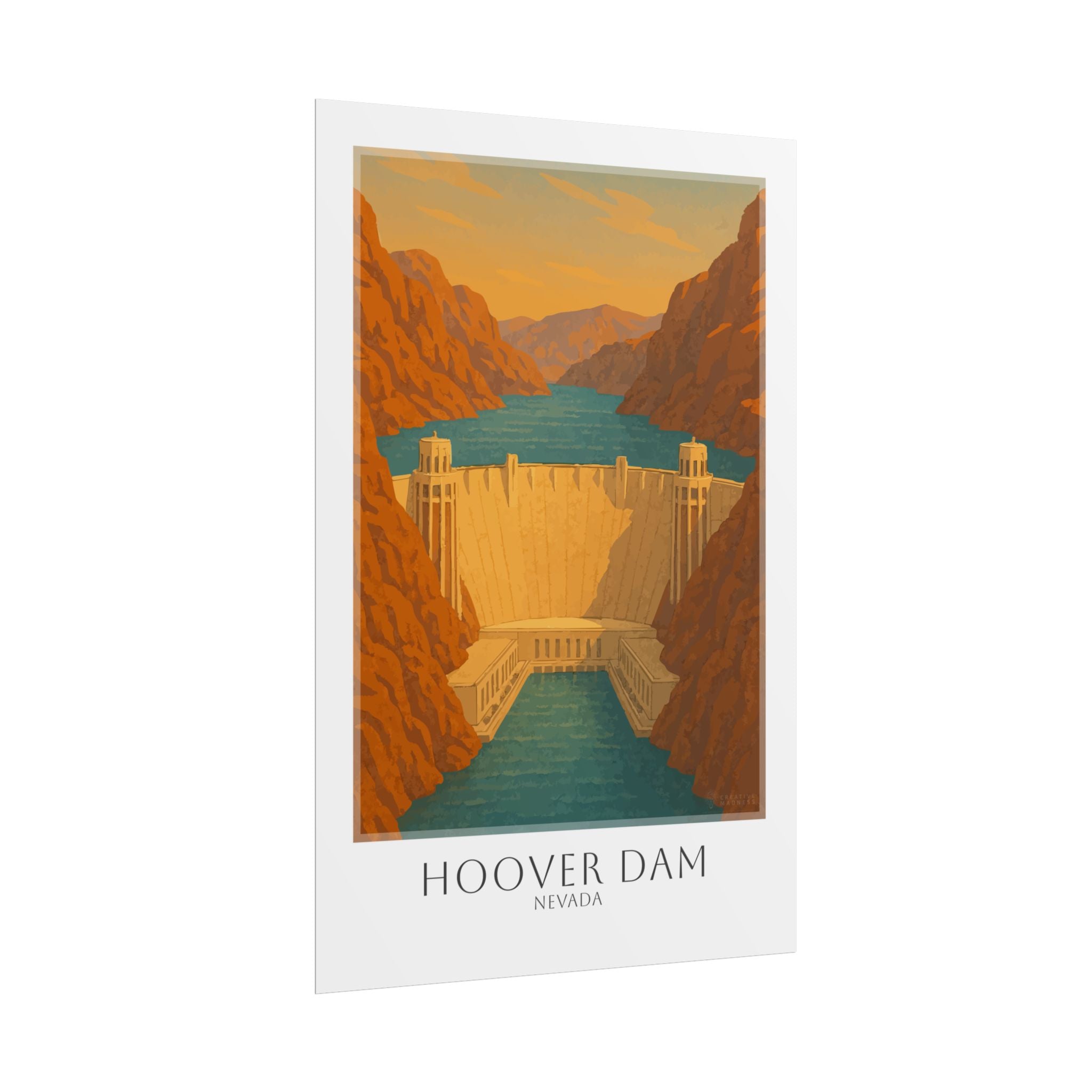 Hoover Dam Travel Poster
