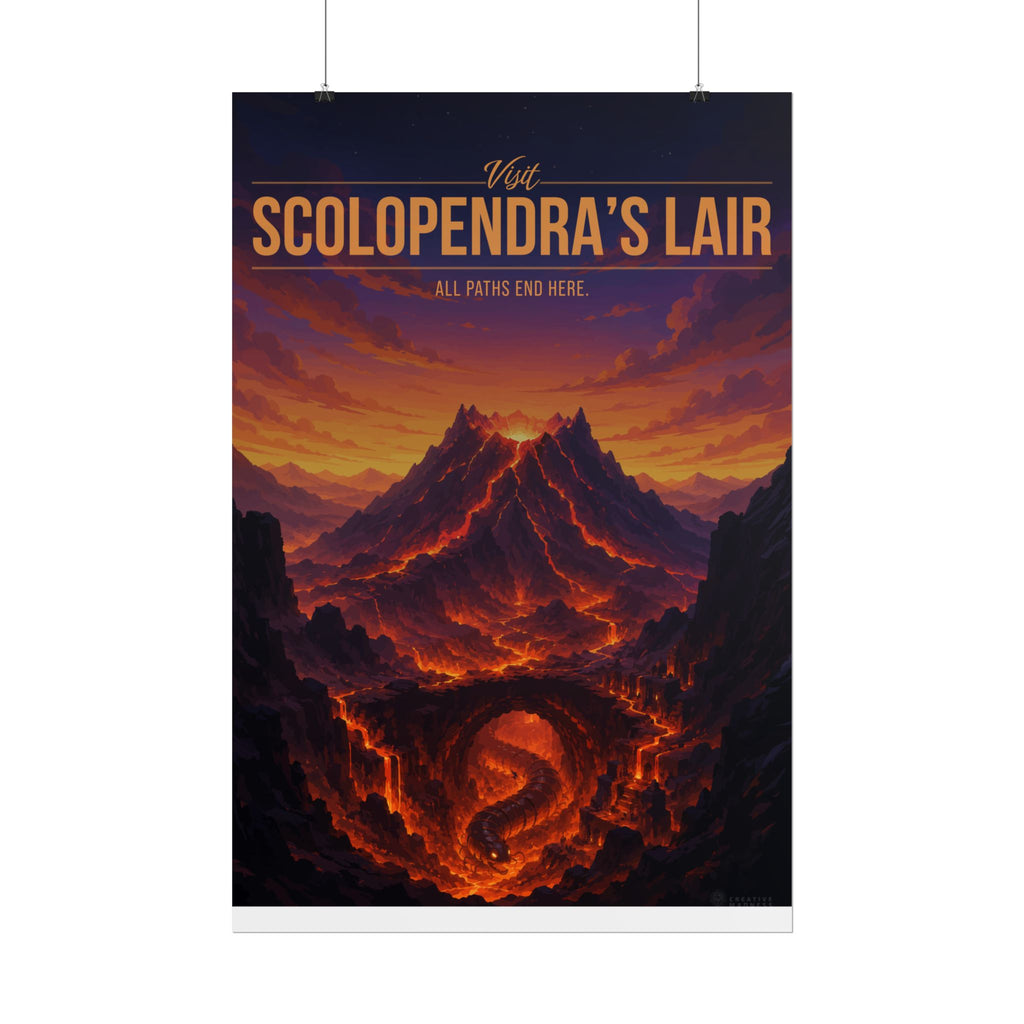 Scolopendras Lair Travel Poster