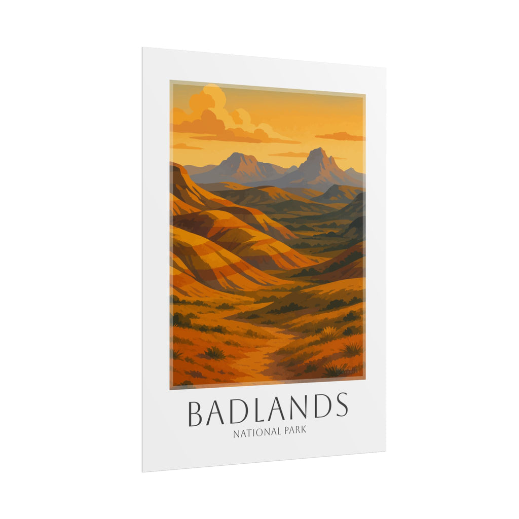 BADLANDS * Travel Poster * National Park Wall Art