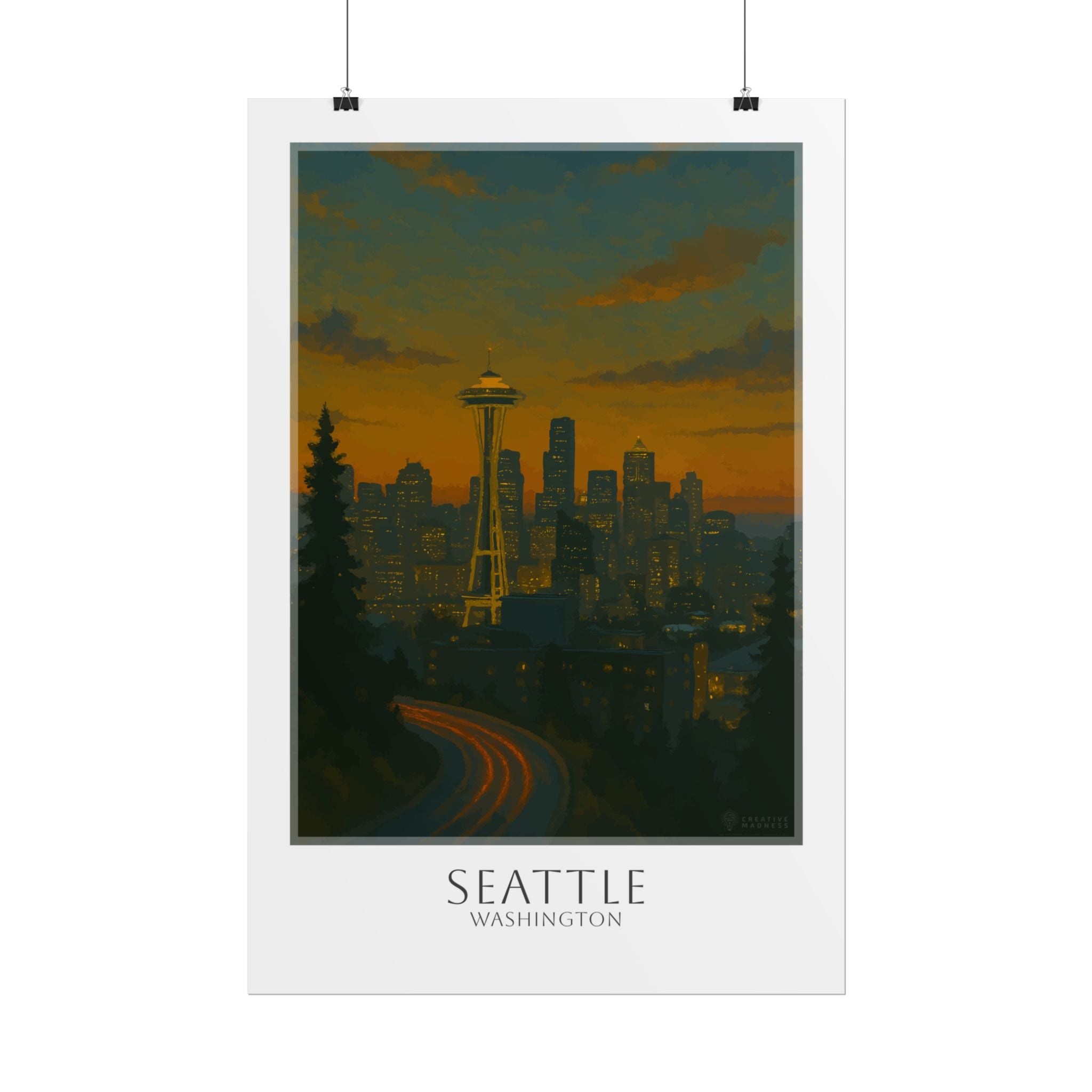 Seattle Travel Poster