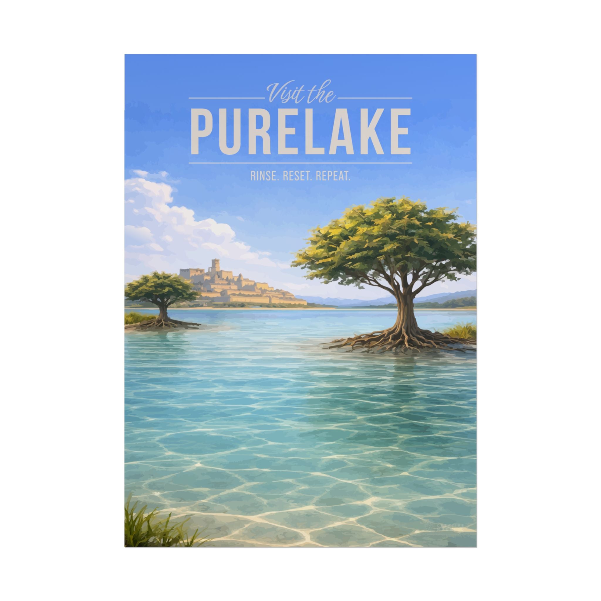 Purelake Travel Poster