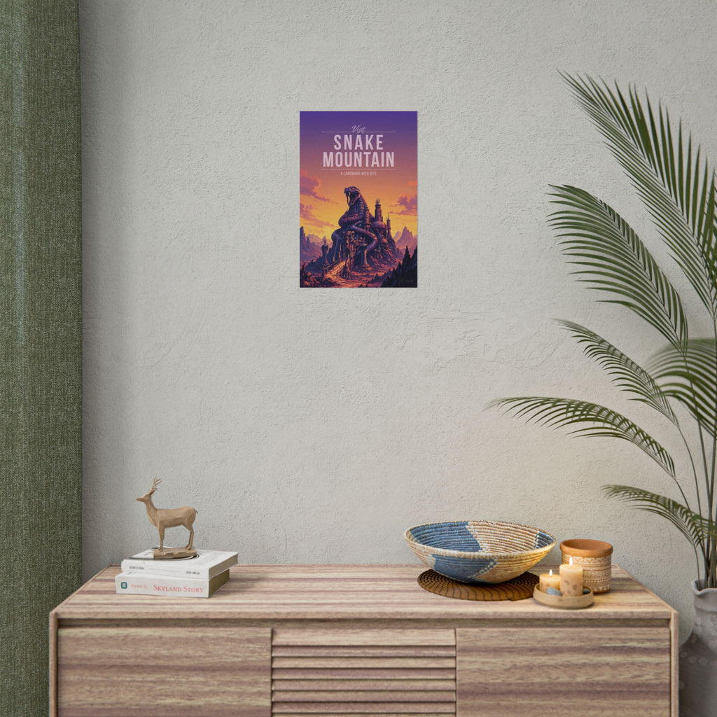 Snake Mountain Travel Poster