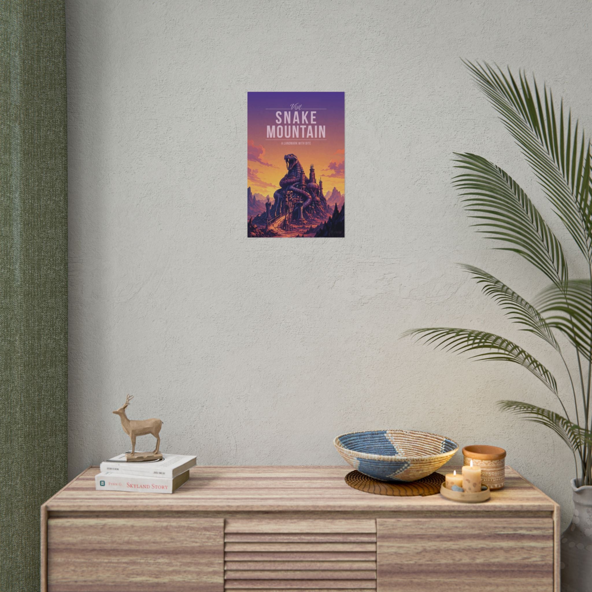 Snake Mountain Travel Poster