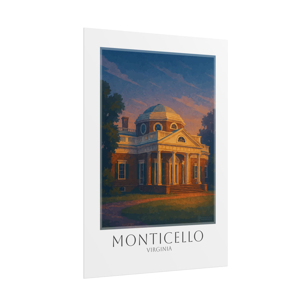 Monticello Travel Poster
