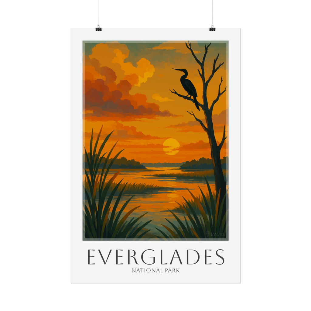 EVERGLADES * Travel Poster * National Park Wall Art
