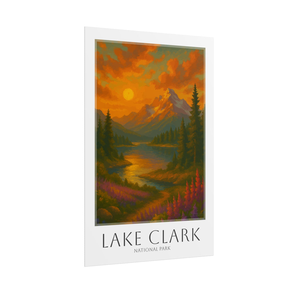 LAKE CLARK * Travel Poster * National Park Wall Art