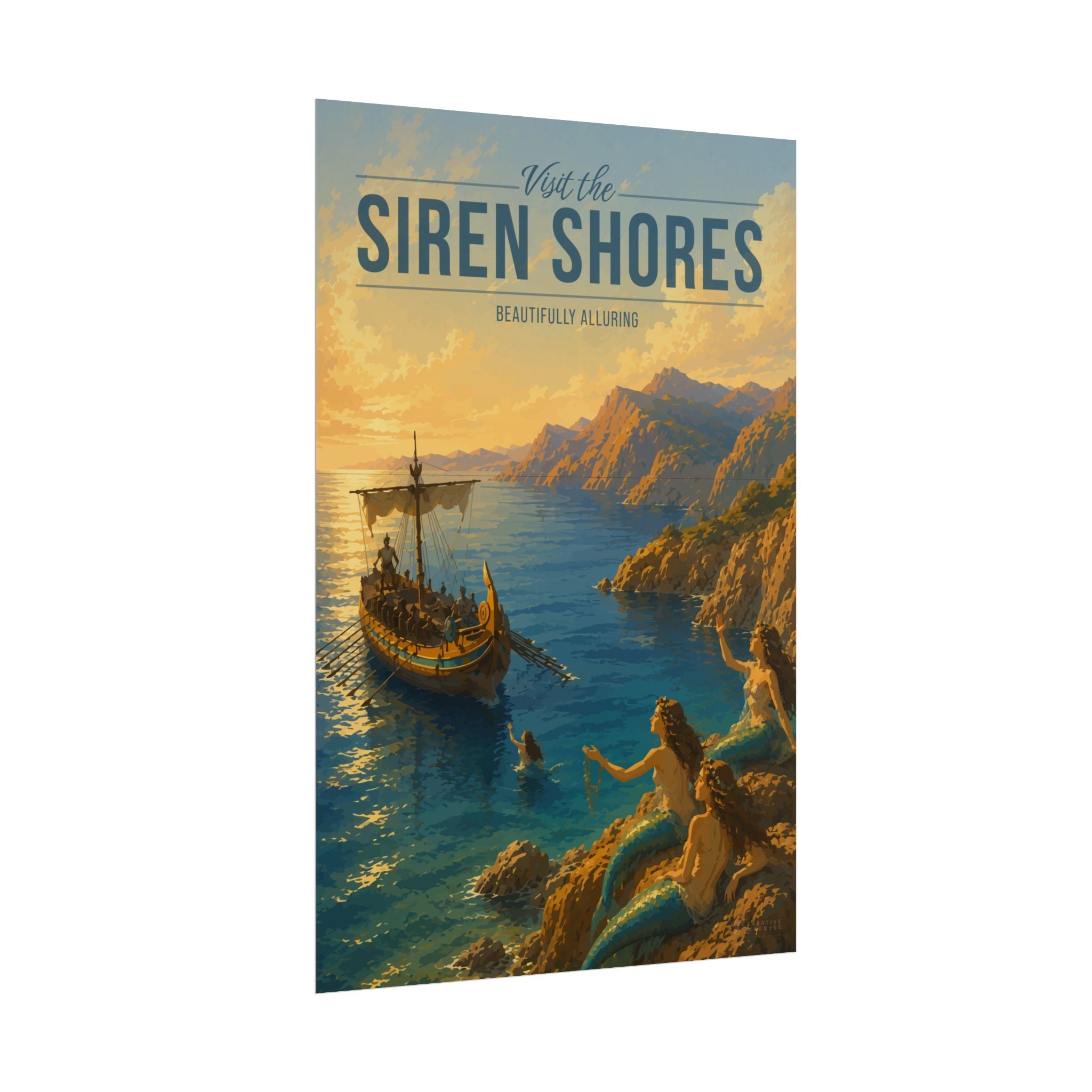 Siren Shores Travel Poster