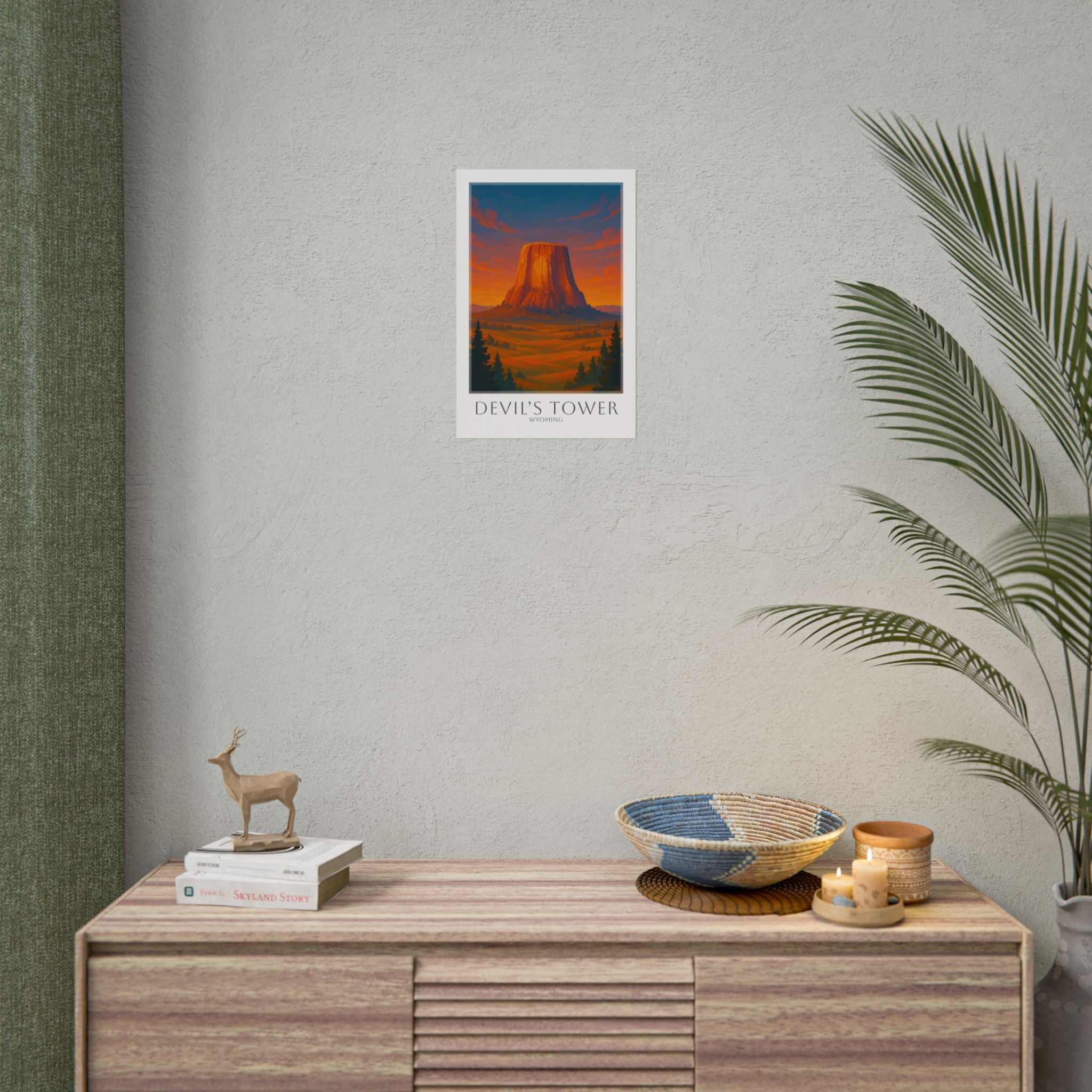 Devils Tower Travel Poster