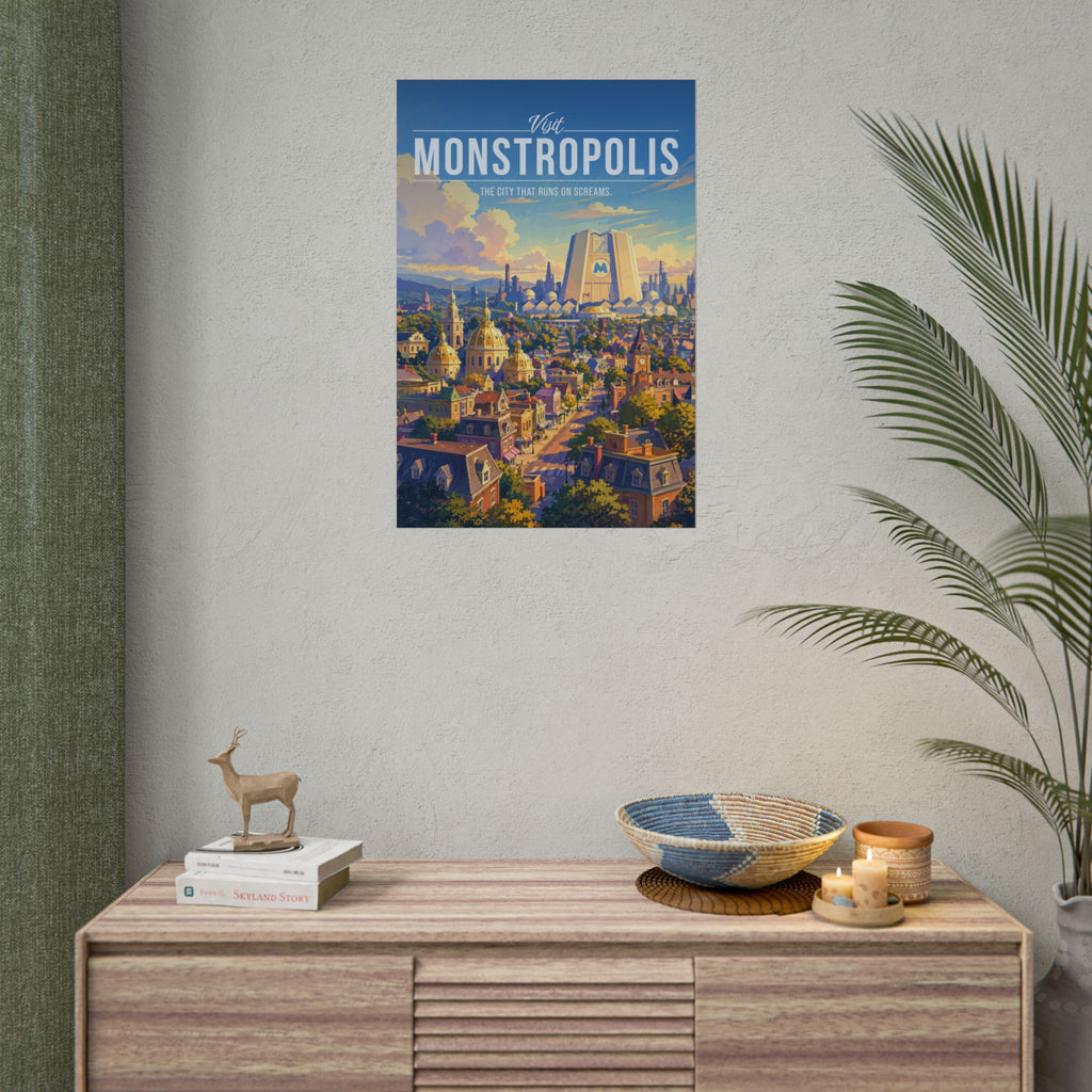 Monstropolis Travel Poster