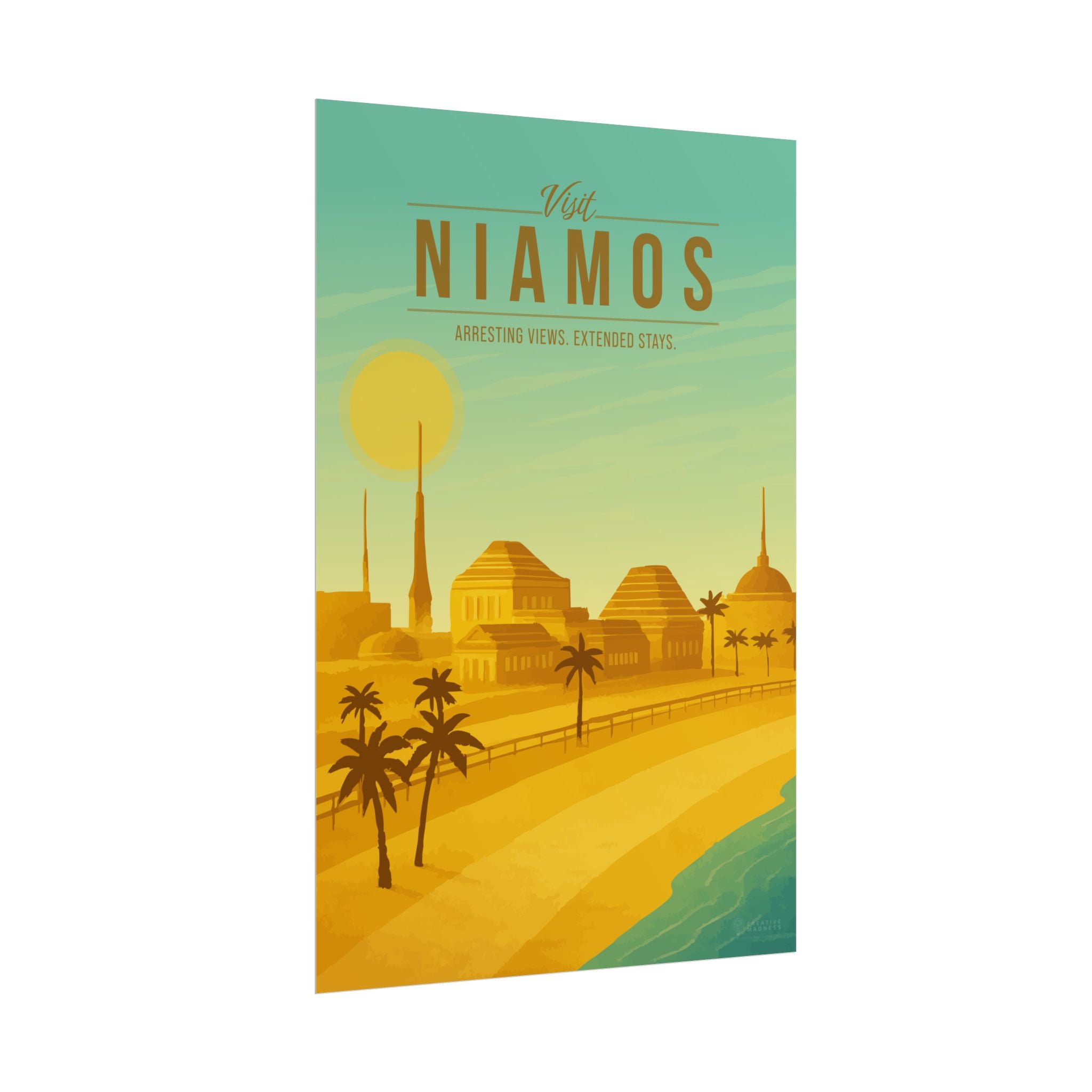 Niamos Travel Poster