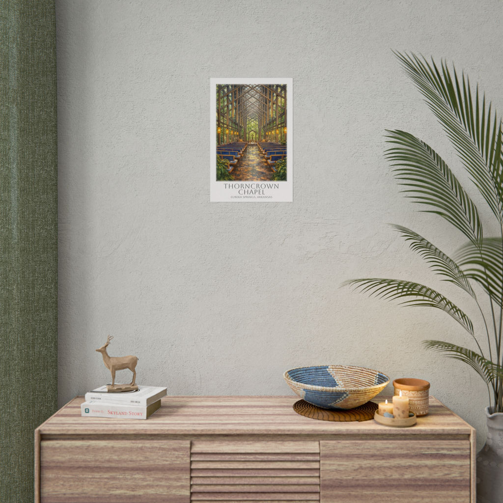 Thorncrown Chapel Travel Poster