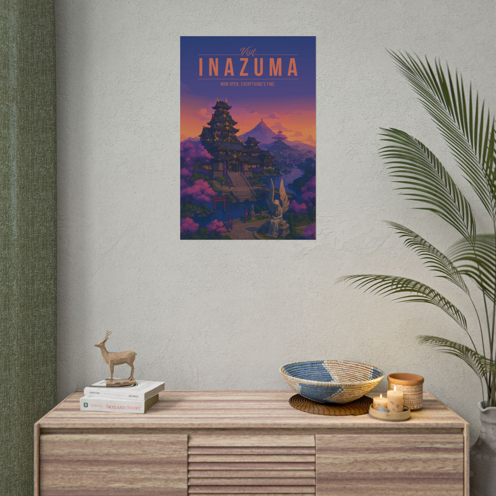INAZUMA * Travel Poster * Impactful Fantasy Wall Art